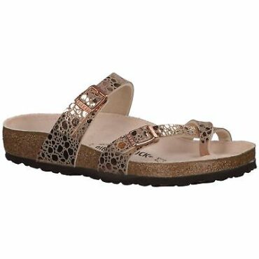 birkenstock mayari metallic copper